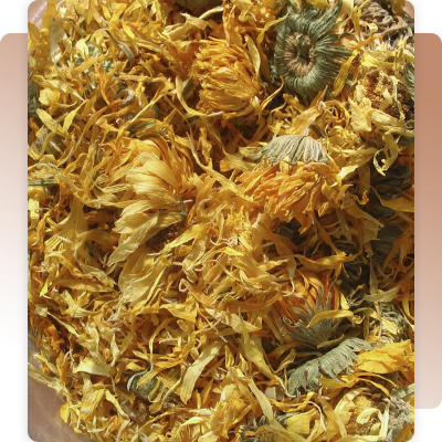 Hair care calendula oil